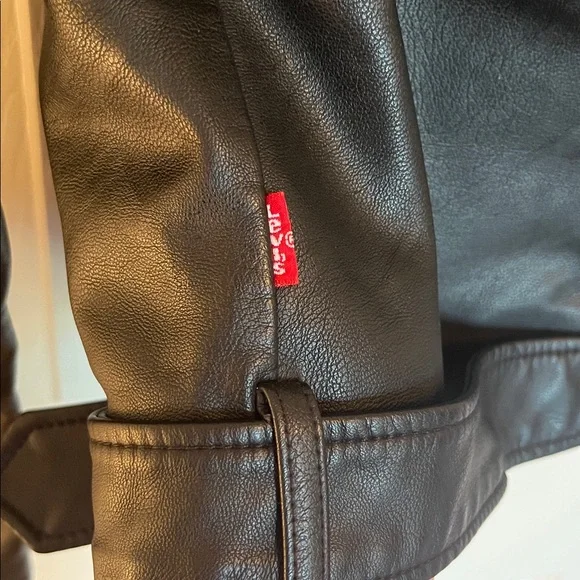 Levi’s Faux Leather Moto Belted Jacket - Picture 6 of 10